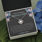 To My Gorgeous Military Wife - Love Knot Necklace