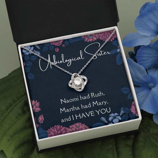 Unbiological Sister - Love Knot Necklace