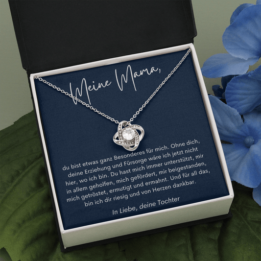Meine Mama - Du Bist Etwas Ganz Besonderes - Love Knot Necklace