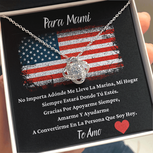 Para Mami - Te Amo - Love Knot Necklace