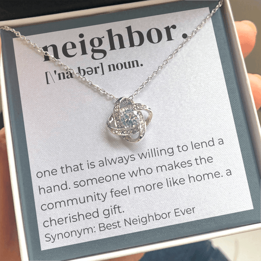 Neighbor Definition - Love Knot Necklace