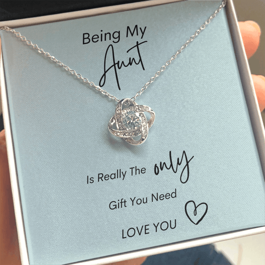 Being My Aunt - Love Knot Necklace