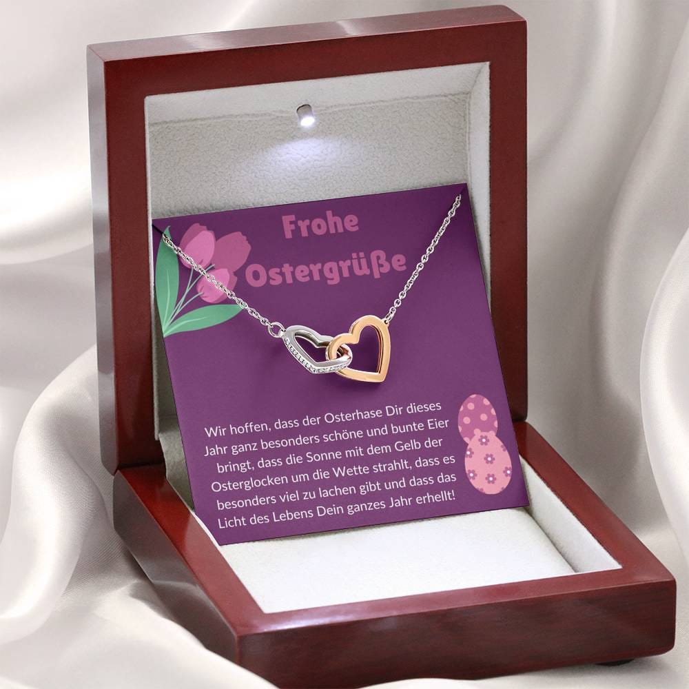 Frohe Ostergrüße - Interlocking Hearts Necklace
