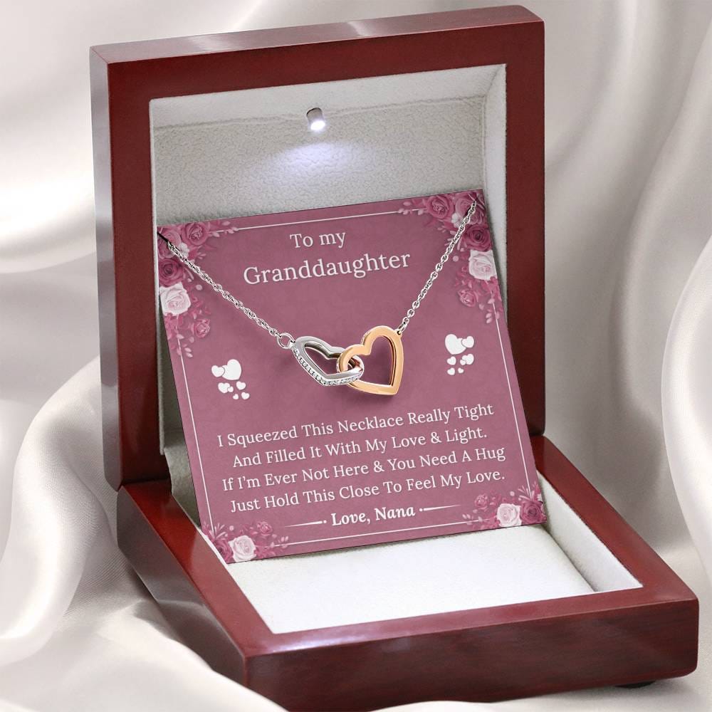 To My Granddaughter - I Squeezed this Necklace -Love Nana