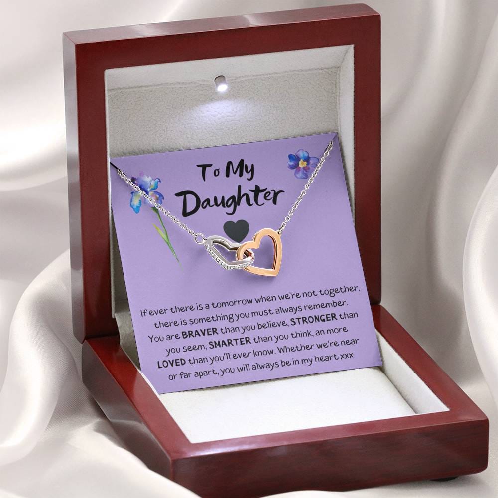 To My Daughter Purple Flowers