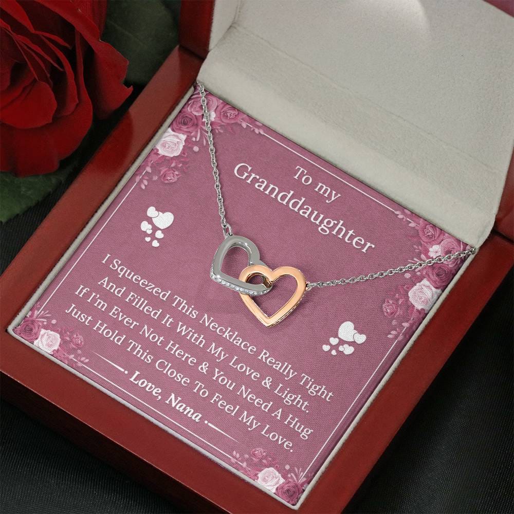 To My Granddaughter - I Squeezed this Necklace -Love Nana
