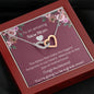 To An Amazing New Mom - The Littlest Feet - Interlocking Hearts Necklace