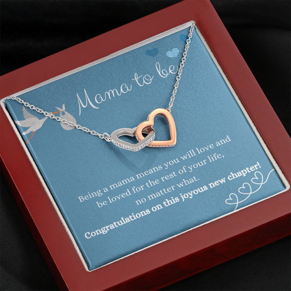 Mama To Be - Being A Mama - Interlocking Heart Necklace