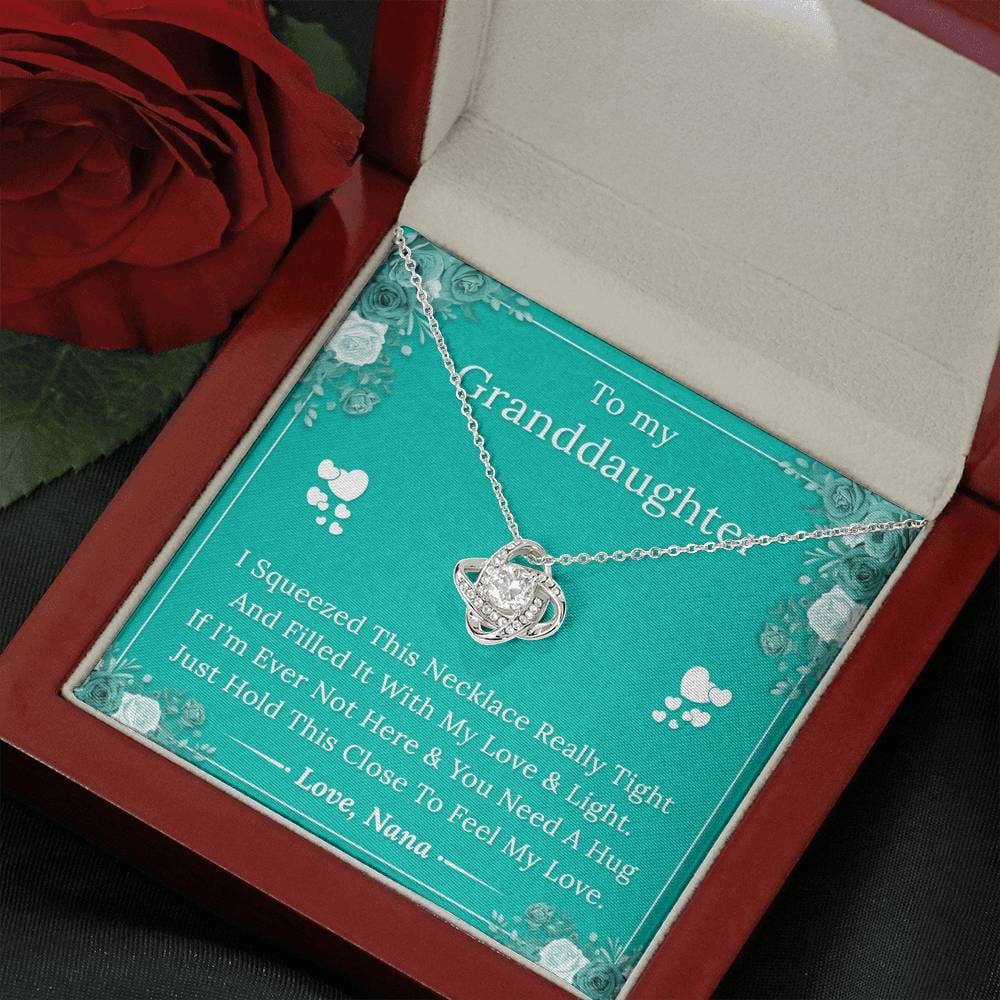 To My Granddaughter - I Squeezed This Necklace - Love Nana